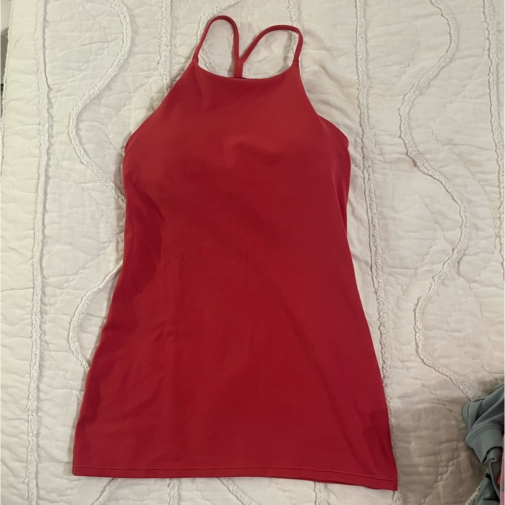 Lululemon Athletica red workout camisole, size 4